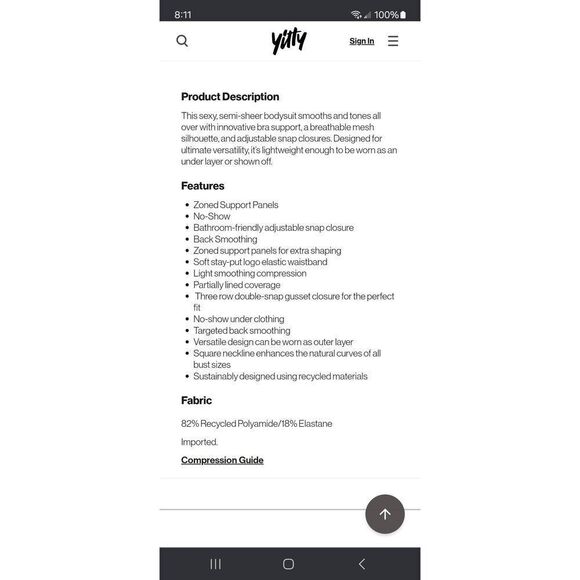 New Large Fabletic Yitty Bare Mauve Mesh Me Smoothing Long Sleeve Thong Bodysuit - Picture 8 of 11